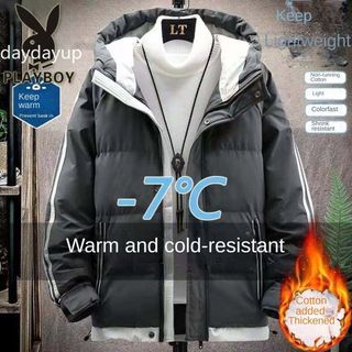 Cotton Padded Jacket Men's Autumn and Winter Jackets 2022 New Casual  Clothing Plus Size Hooded Thick Warm Parkas C…