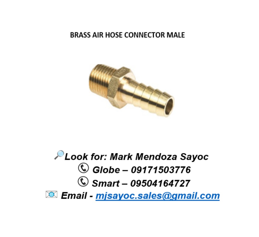 BRASS AIR HOSE CONNECTOR MALE, Commercial & Industrial, Construction