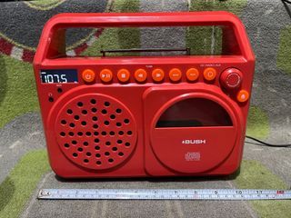 Bush CD Radio Aux in 220v portable boombox collectible VERY COOL not a toy