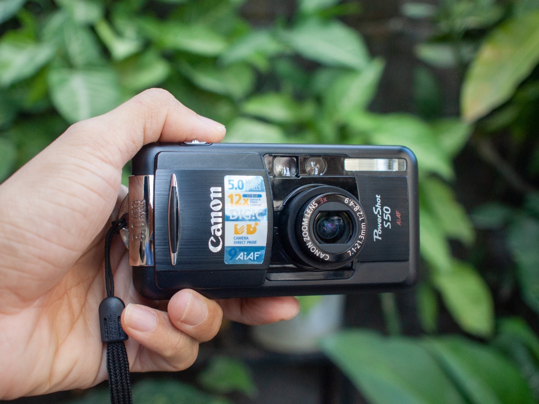 Canon PowerShot S50 Vintage Digital Camera Digicam, Photography
