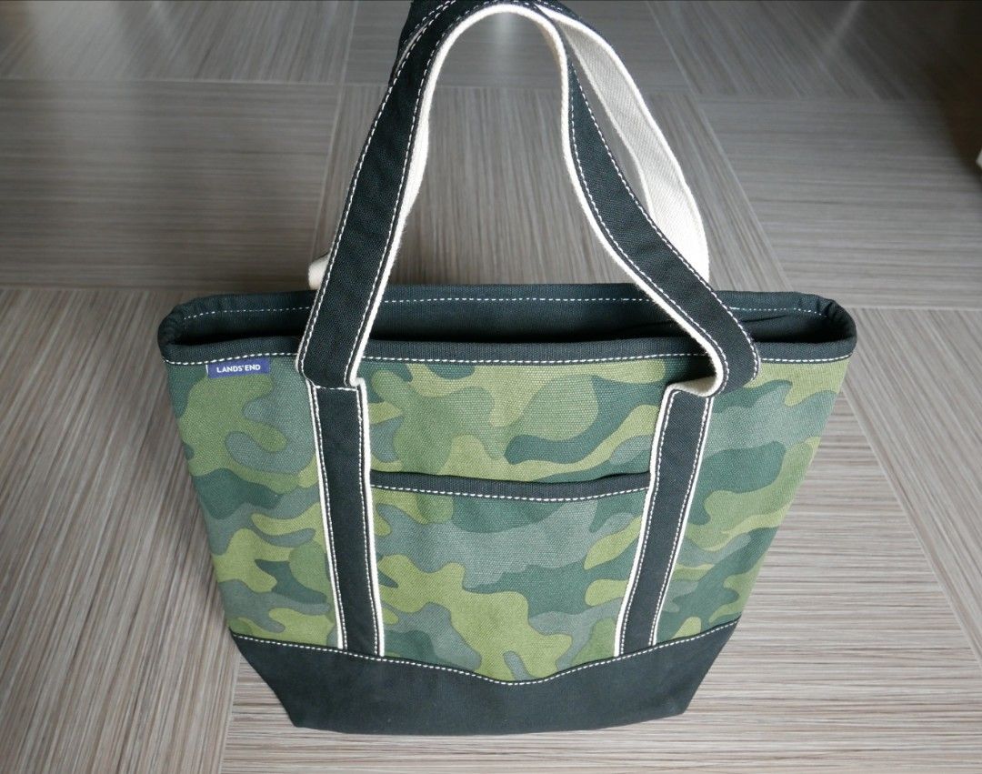 Lands end camo sale tote