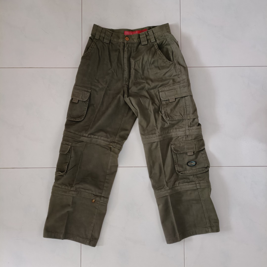 Subdued blue cargo pants, Women's Fashion, Bottoms, Jeans & Leggings on  Carousell