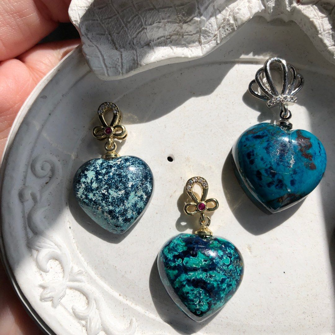 Chrysocolla Pendant Women s Fashion Jewelry