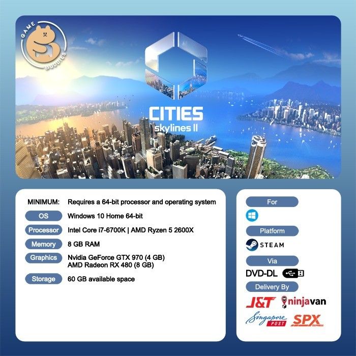 Cities Skylines II Ultimate Edition (DLC INCLUDED) PC STEAM, Video Gaming, Video Games