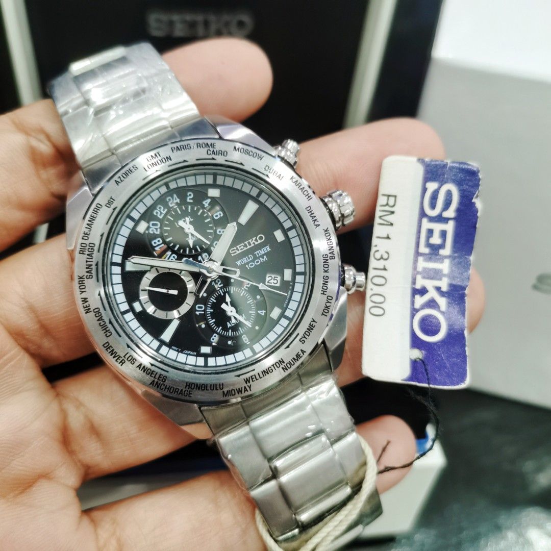 Seiko world sales timer 100m