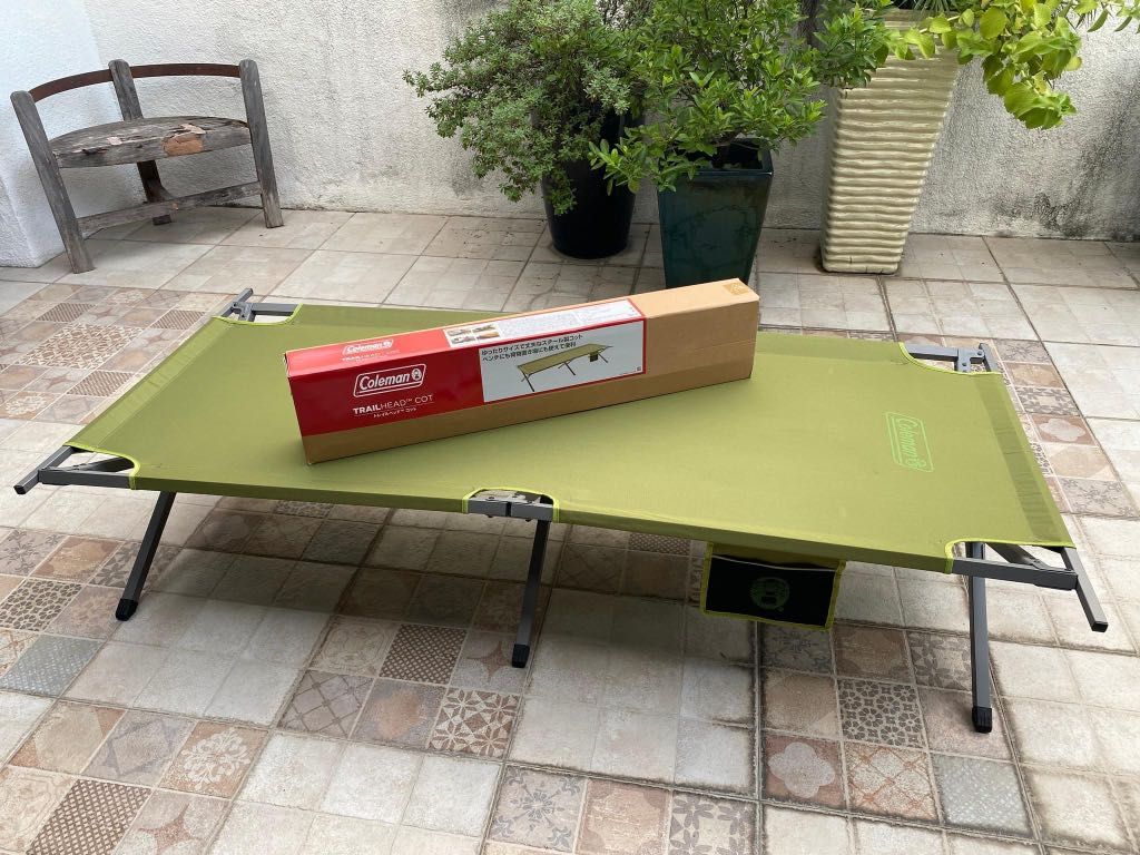 Coleman trailhead cot store with side table