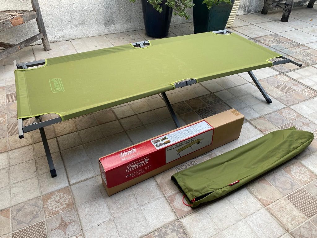 Coleman easy cheap step cot