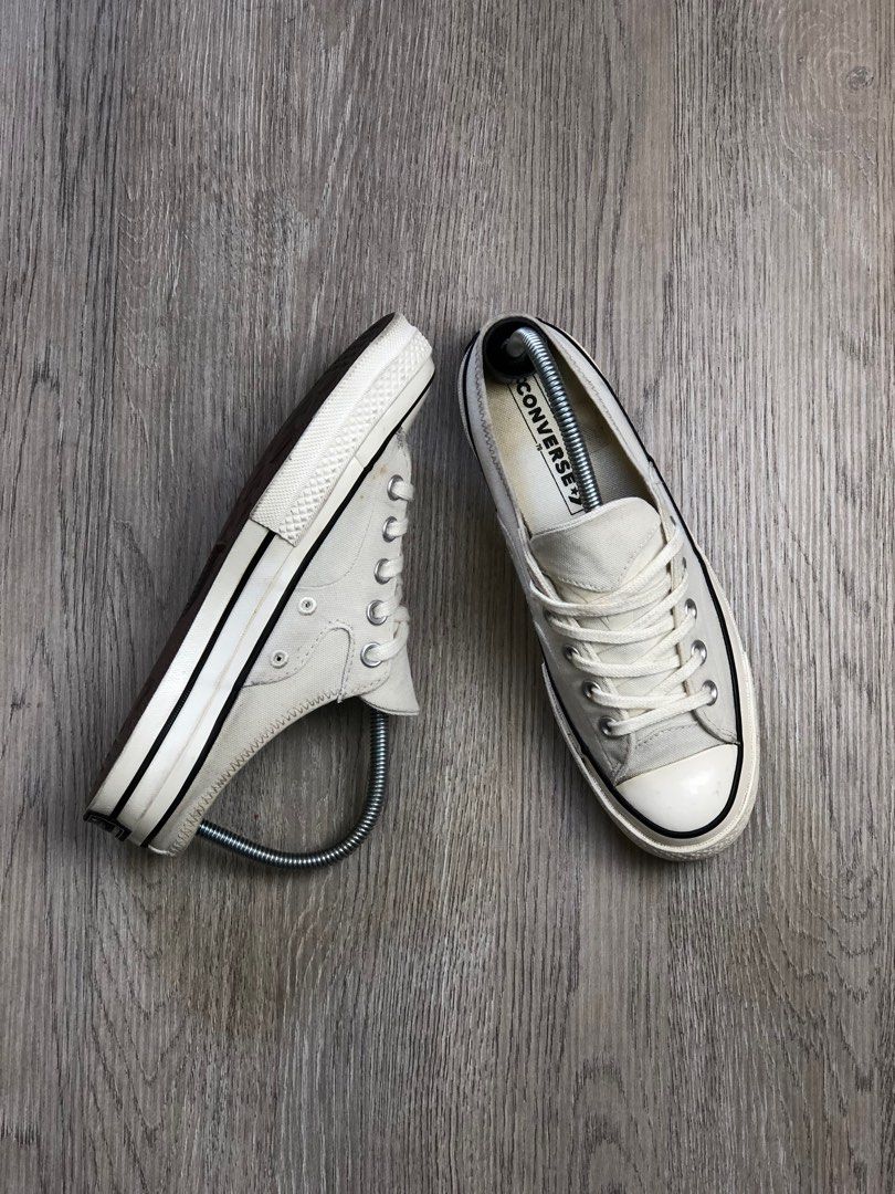 Converse Chuck 70s Mule Egret White, Fesyen Wanita, Sepatu di