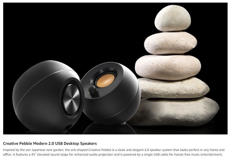 Creative Pebble Desktop 2.0 Speakers USB Powered, Computers & Tech ...