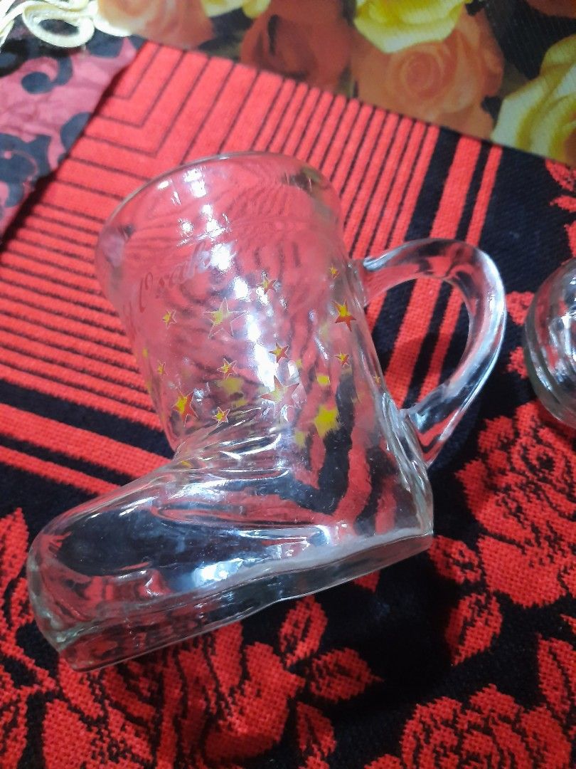 Cup/mug boots shaped glass 0.2L capacity 2 pcs available (Category: Coffee & Tea Tableware) located in Manila. Submitted by luckycharm_215 (Listing ID 1268641464, Image 2). Description: price per piece.