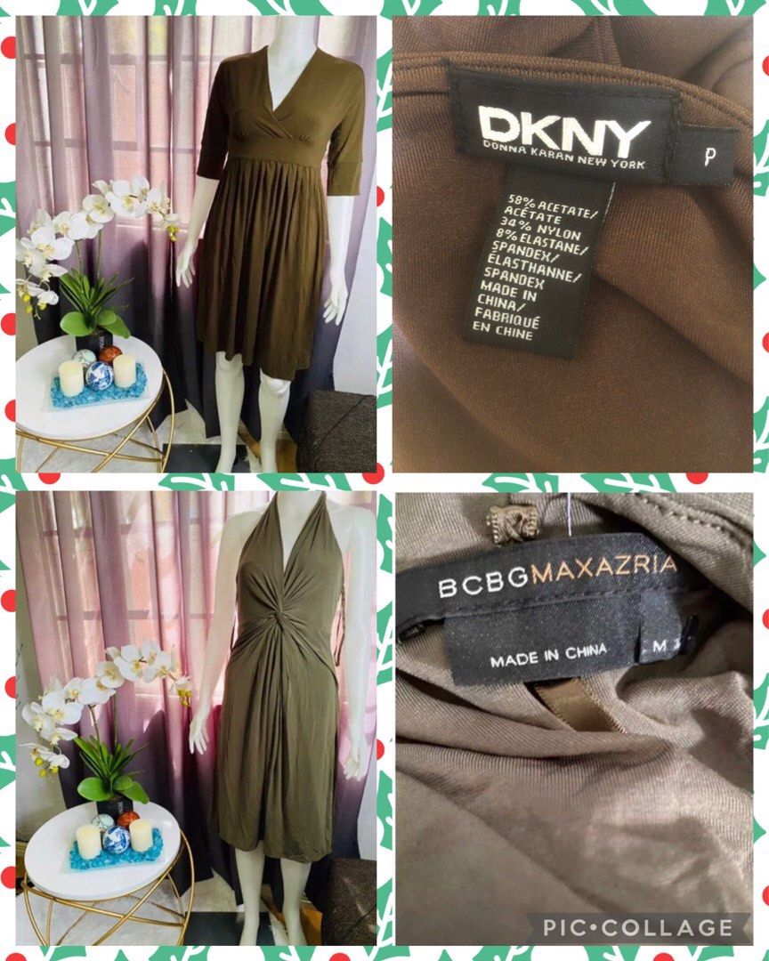 Bcbg olive green dress discount