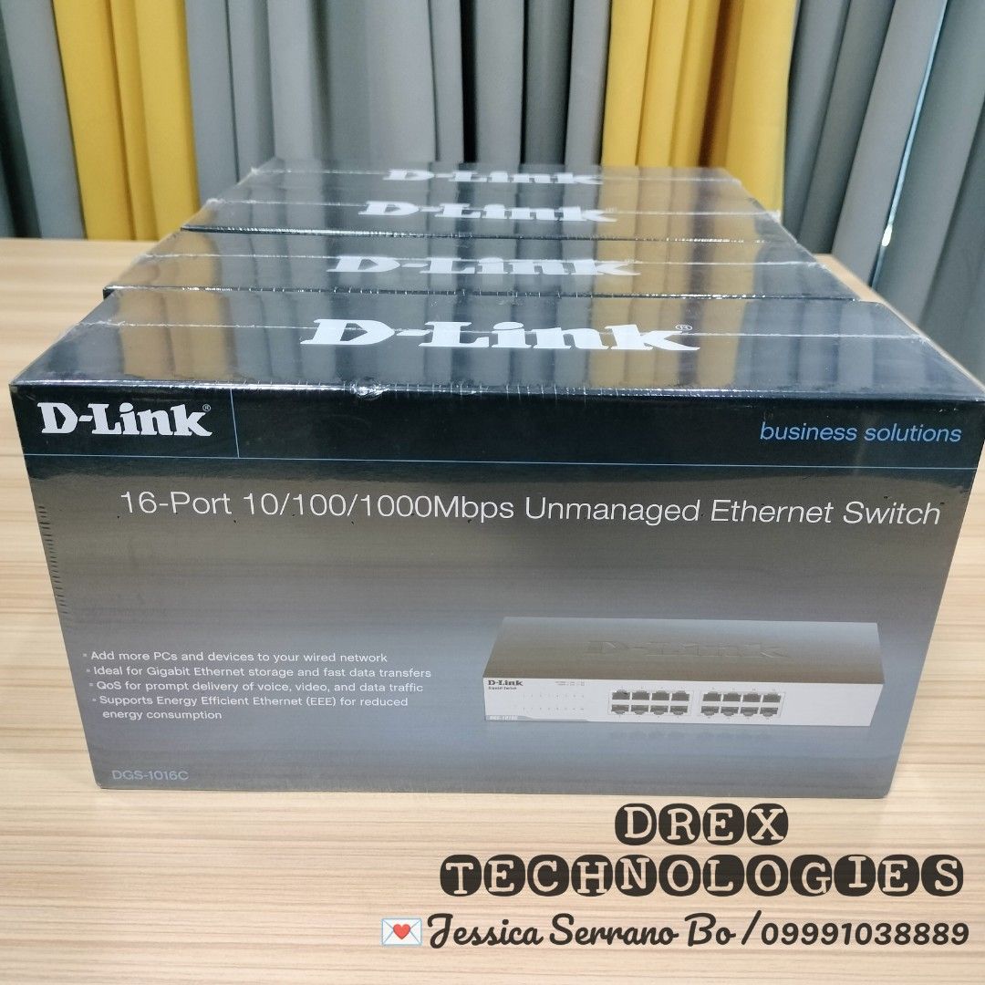 D-Link DGS-1016C D-Link 16-Port Gigabit Switch- Metal Casing ...