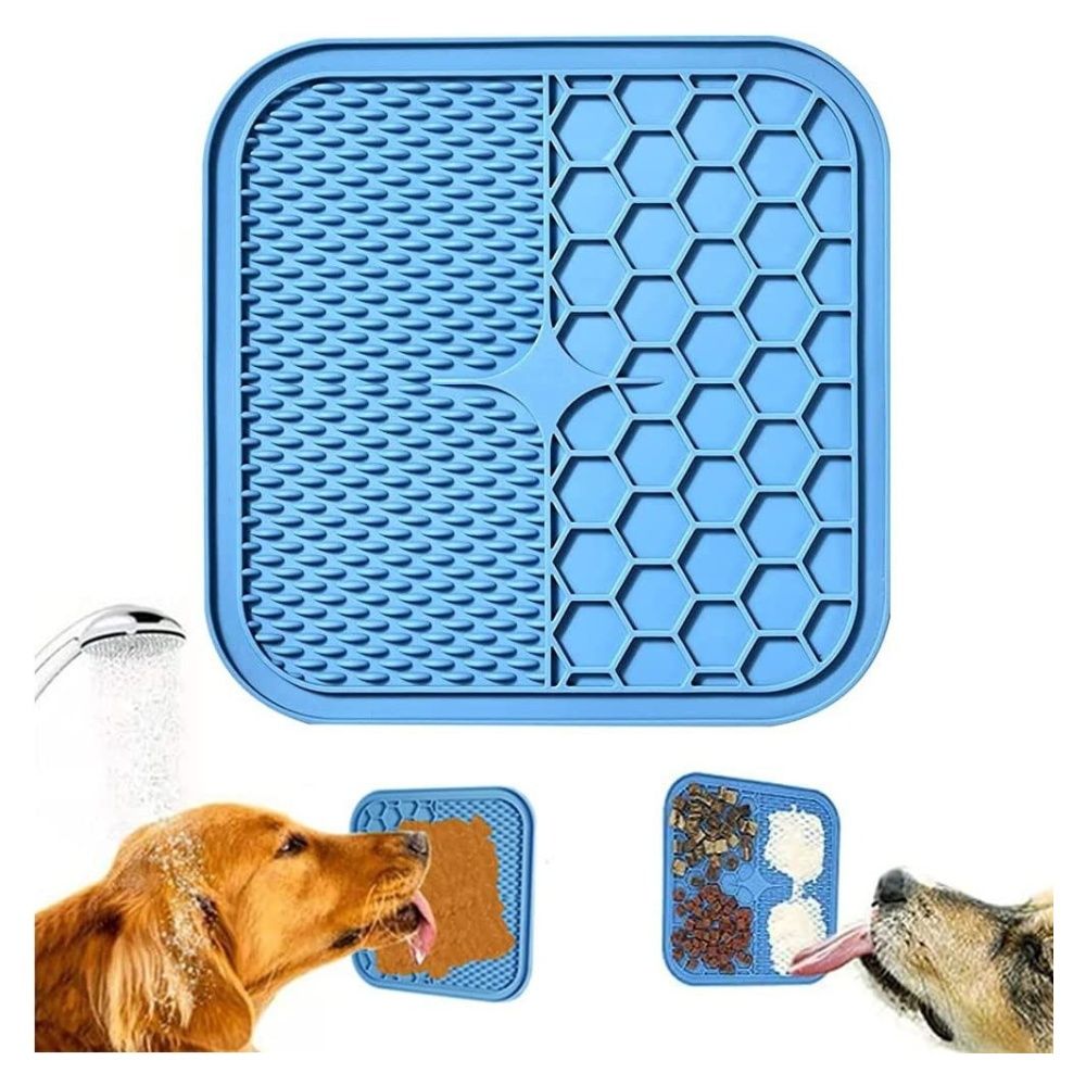 3 Pack Lick Mat for Dogs and Cats, Dog Slow Feeder Dowl Mat for Bathing  Grooming Nailing Trimming, Food-Grade, Non-Toxic Dog Feeding Mat, Licking  Pad