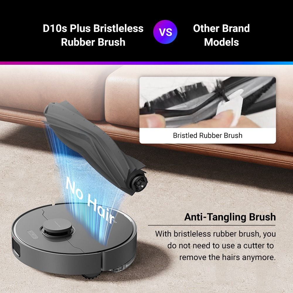 Dreame D10 Plus Cleaning Kit 2 x Side Brushes, 3 x Dustbox Filters, 1 x  Main Brush, 3 x Mop Pads