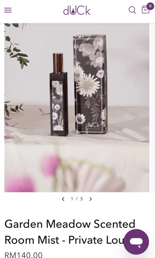 DUCK Garden Meadow Scented Room Mist Private Lounge, Furniture & Home