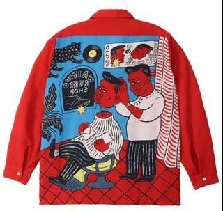 S.F.C x eye_C NYLON HOODIE JACKET 深藍XL號, 他的時尚, 上身及套裝