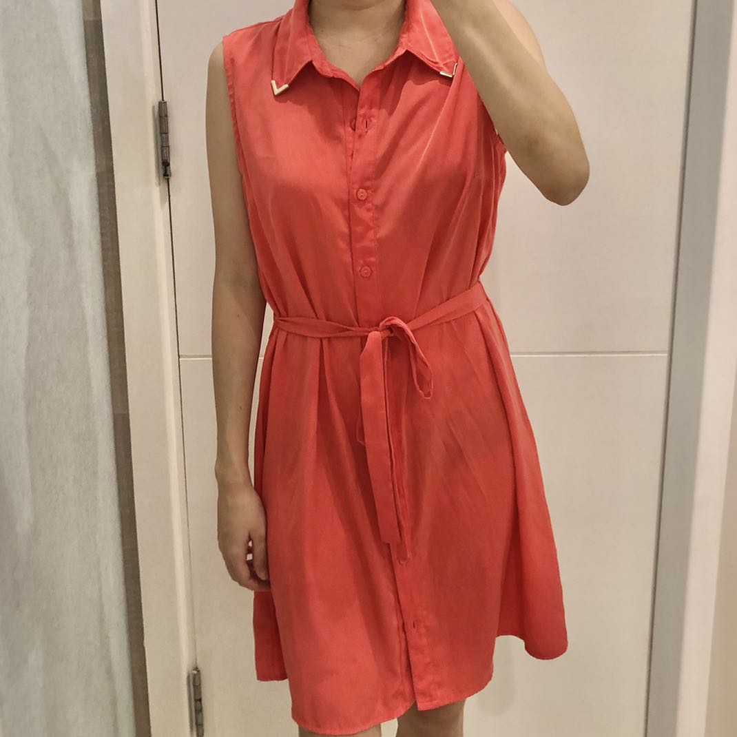 Coral dress clearance forever 21