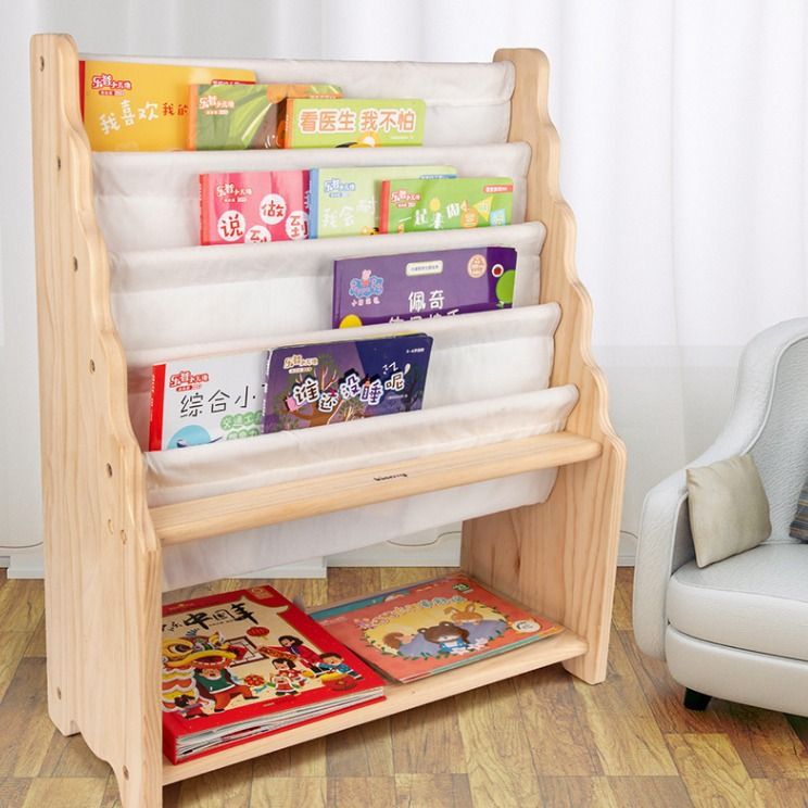 Childrens canvas bookcase sales