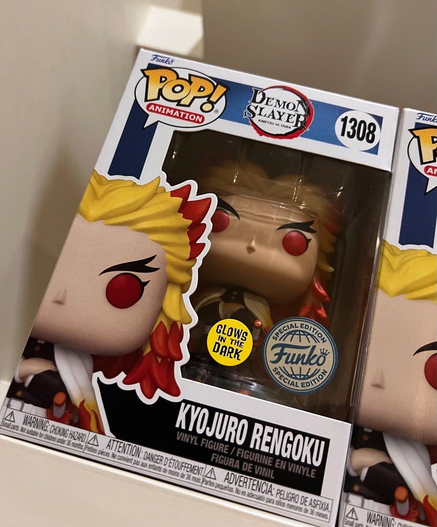 Demon Slayer: Kimetsu no Yaiba Kyojuro Rengoku Funko Pop! Vinyl Figure #1308