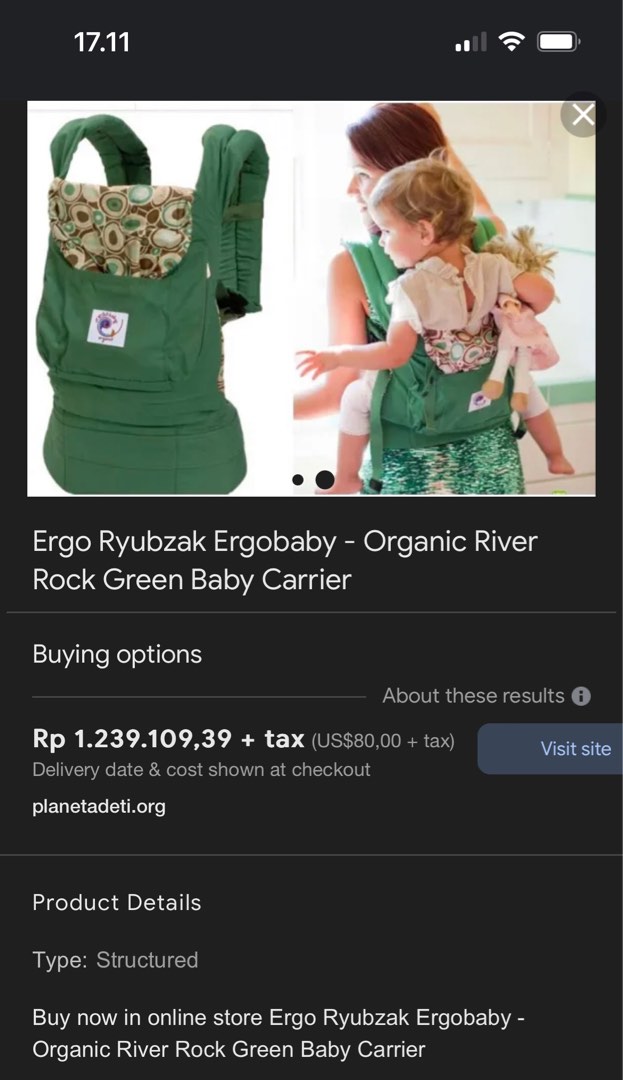 Ergo baby carrier hot sale river rock green