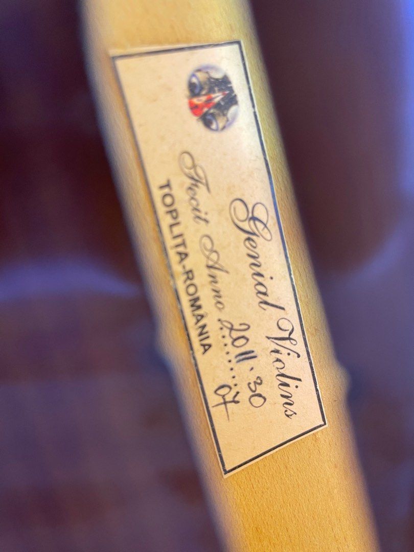 Genial Violin - Full size 4/4 student violin, Hobbies & Toys, Music ...