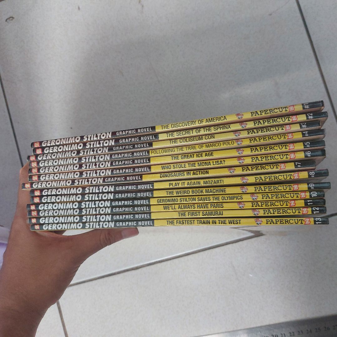 Geronimo Stilton Graphic Novel Book 1-13 Complete Set, Hobbies & Toys ...