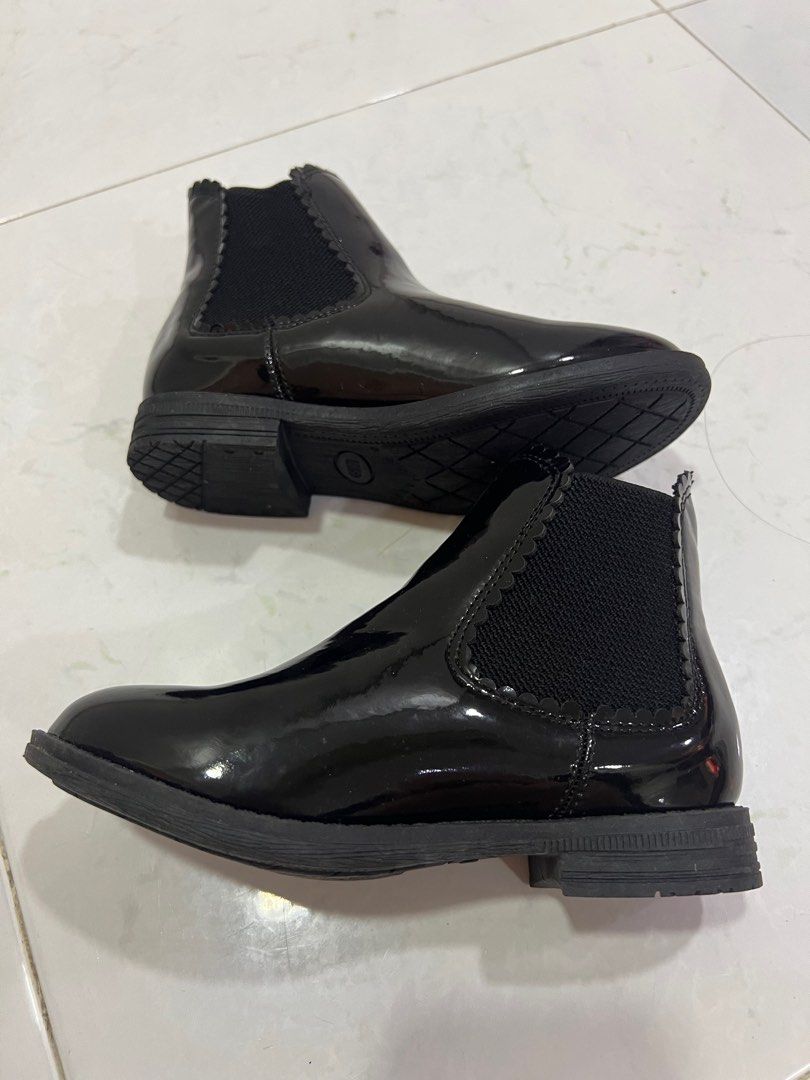Girls black fashion best sale boots