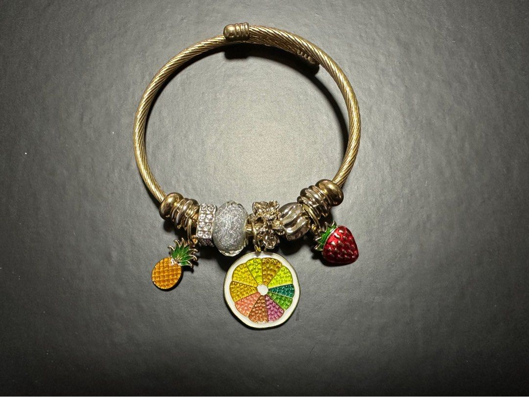 Fruit charm clearance bracelet