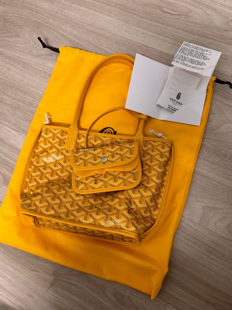 Small Yellow Goyard Bag Goyard Womens Shoulder Bag Small Purse In