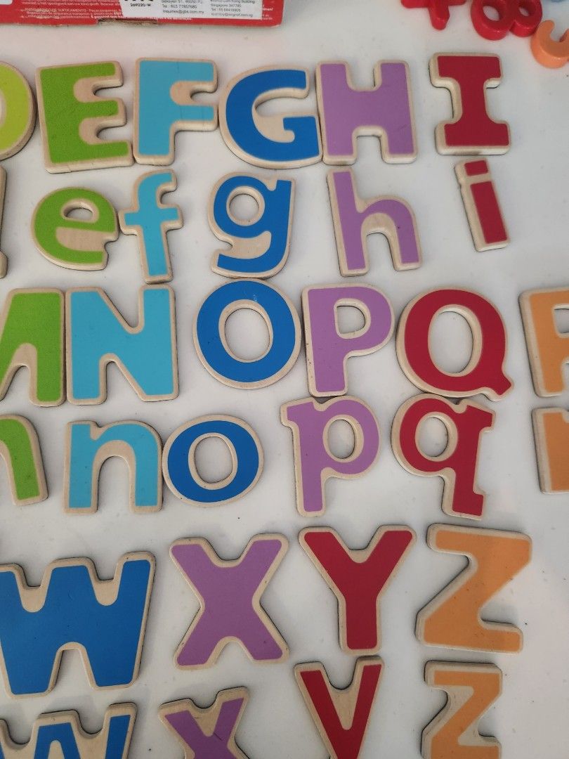 1 Pièce Jeu De Mots D'orthographe D'alphabet Anglais Magnétique Sur