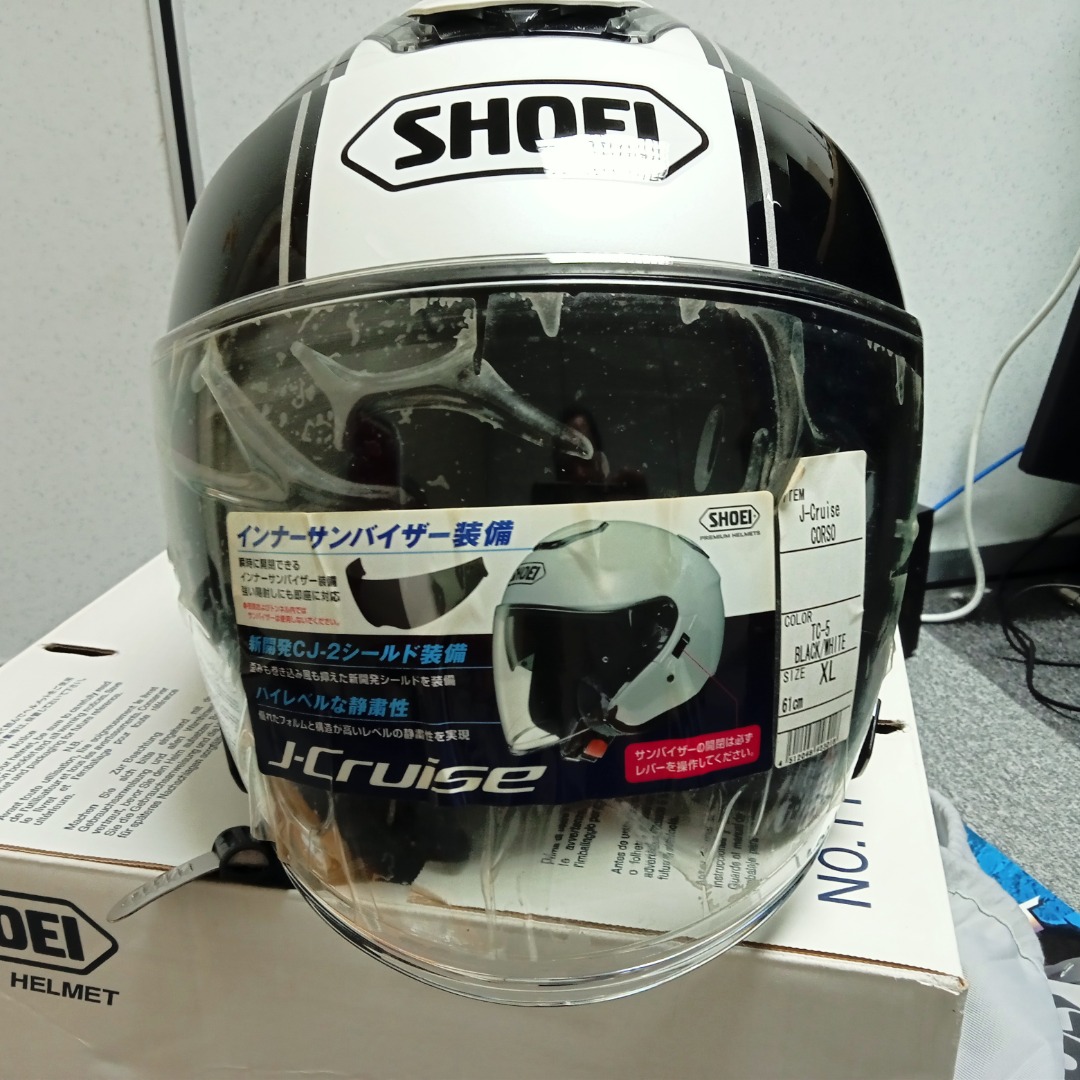 SHOEI J-CRUISE CORSO TC-5 BK/WH Mサイズ - オートバイ