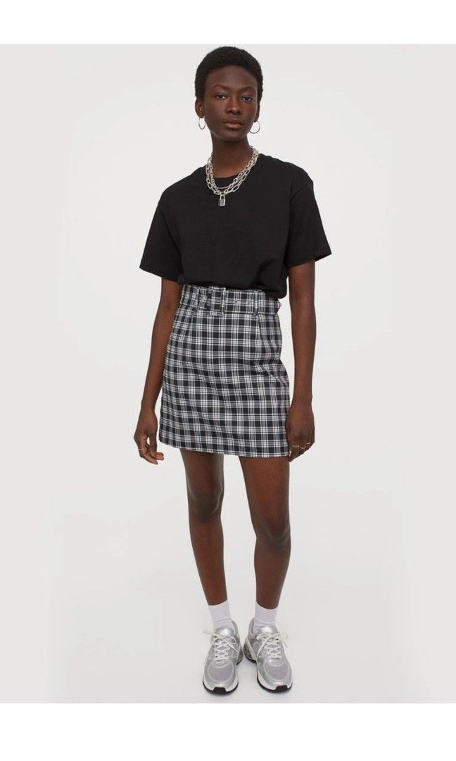 H&m deals skirt plaid