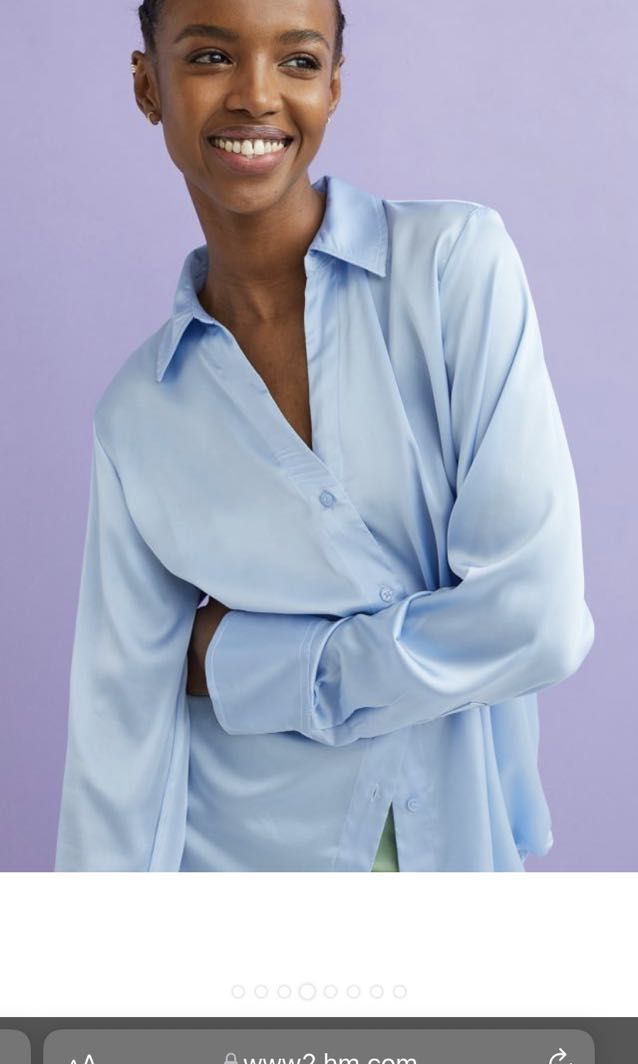 Satin blouse h&m top