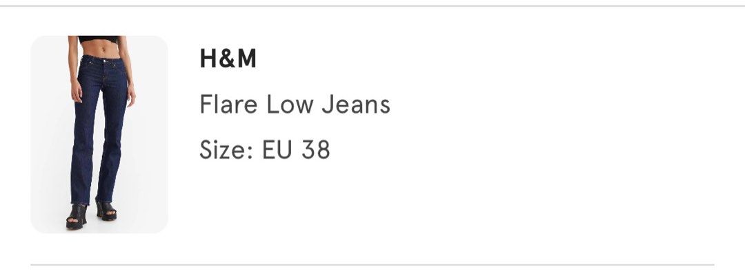 H and m hotsell jean size chart