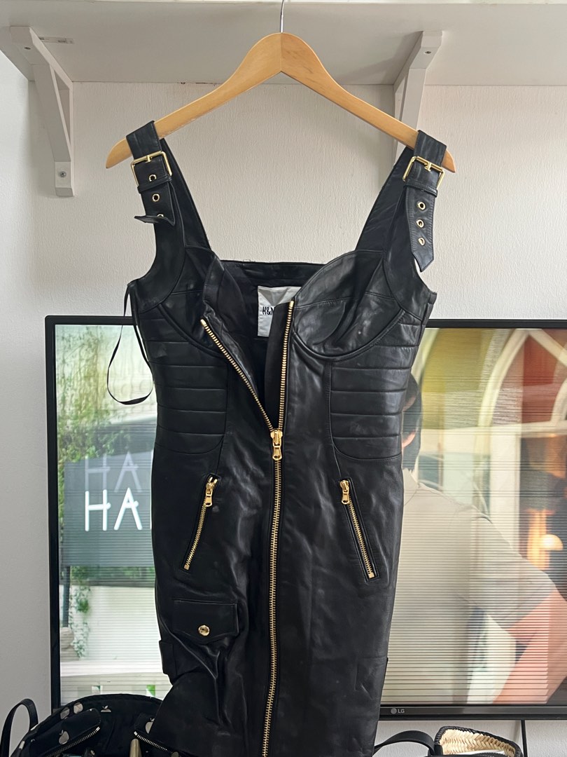 Hm moschino clearance leather dress