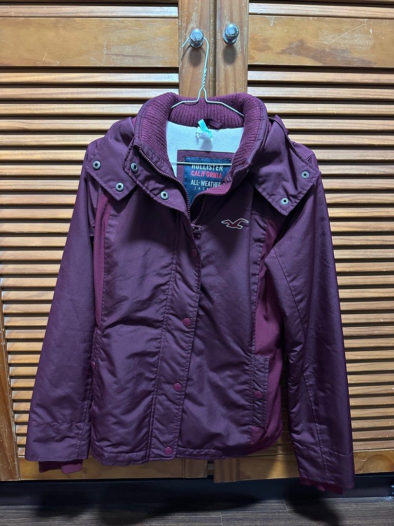 Hollister All-Weather Fleece Lined Jacket, Women's Fashion, Coats