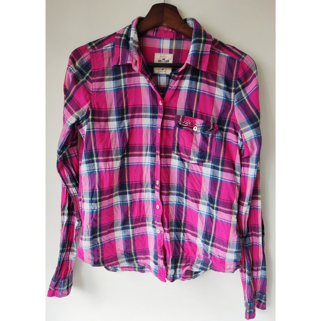 Hollister plaid shirts womens on sale