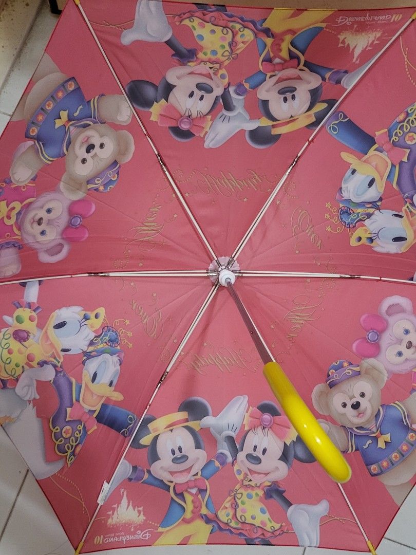 Hong Kong Disneyland Mickey & Minnie umbrella, Hobbies & Toys, Travel
