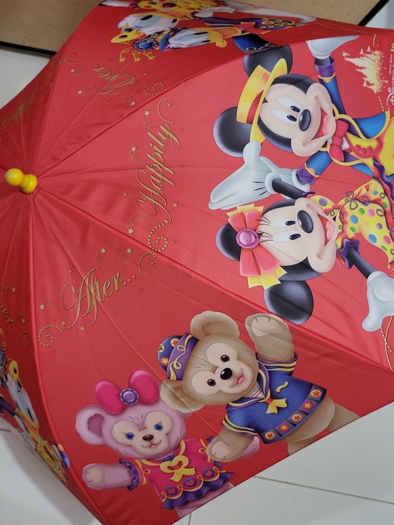 Hong Kong Disneyland Mickey & Minnie umbrella, Hobbies & Toys, Travel, Umbrellas on Carousell