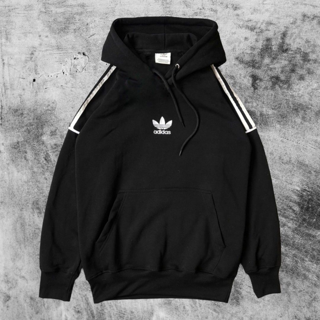 Hoodie adidas hitam top