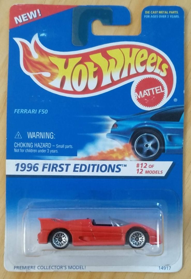 Hot Wheels Ferrari F50 First Edition(Red Rare) hotwheels matchbox