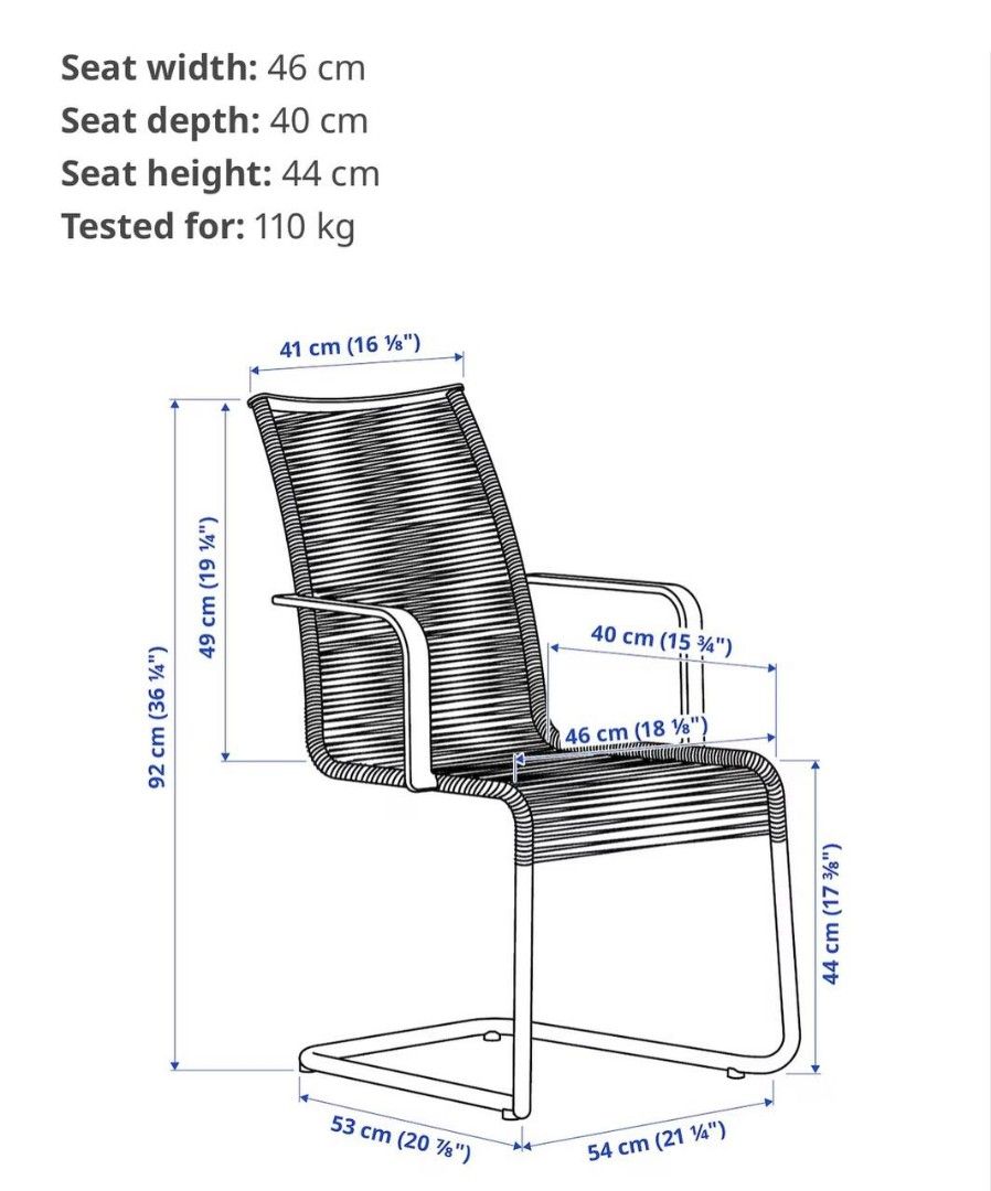 IKEA Chair, Furniture & Home Living, Furniture, Chairs on Carousell