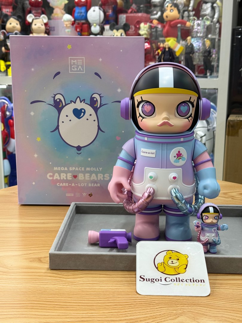 その他 POPMART Care Bears SPACE MOLLY In Stock] Pop Mart Space Molly x Care Bears Care a lot bear 100%+