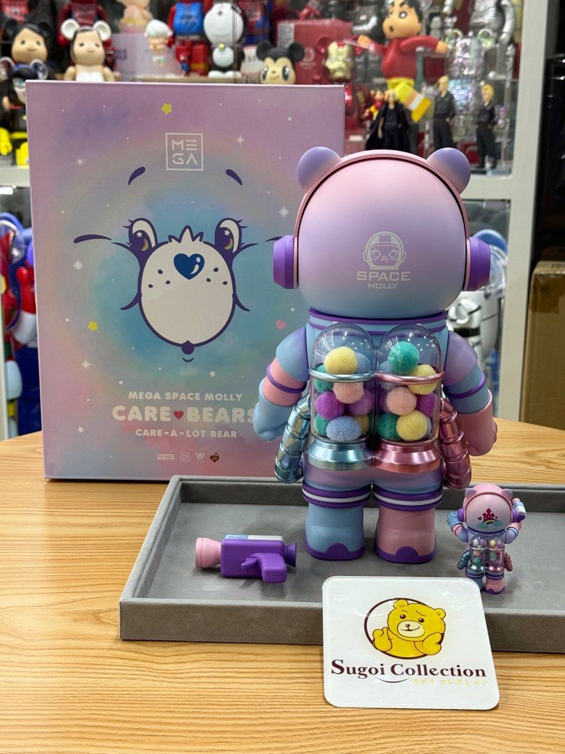 In Stock] Pop Mart Space Molly x Care Bears Care a lot bear 100%+