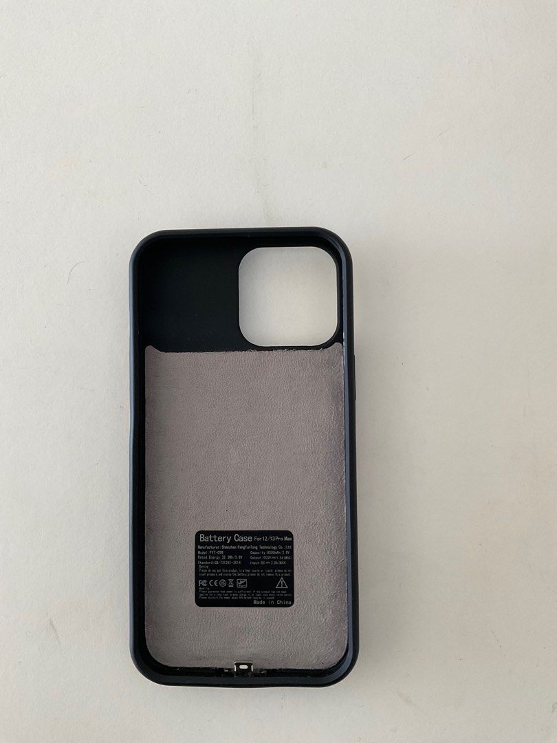 iPhone 12/13 Pro Max Battery Case (Category: Cases & Sleeves) located in Marikina City. Submitted by frodo0905 (Listing ID 1268592016, Image 2). Description: FOR SALE‼️ w/ 3 FREE iphone 12ProMax Case 8500mAh Slim Portable Rechargeable Protective Battery Pack Cover Charging Case Compatible with iPhone 12 Pro Max (6.7 inch) Extended Battery Charger Case RFS- upgrade phone.