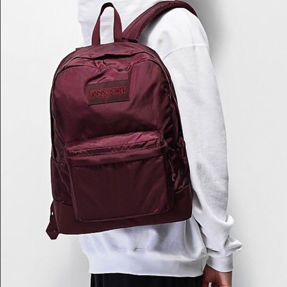 JANSPORT MONO SUPERBREAK DRIED FIG Women s Fashion Bags Wallets Backpacks on Carousell