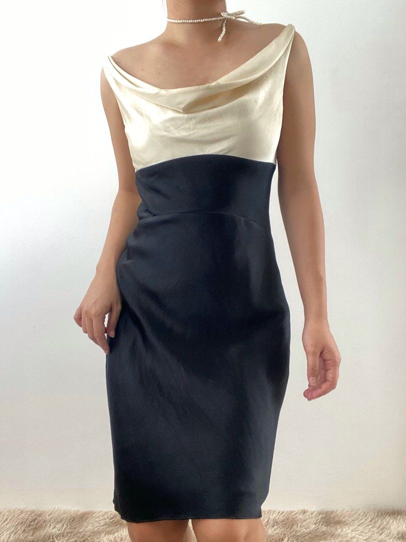 Jones new york 100 silk cowl dress Women s Fashion Dresses
