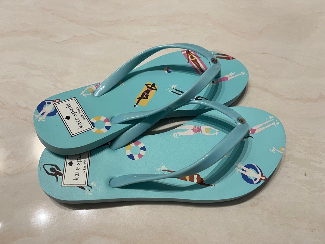 Kate spade blue shop flip flops