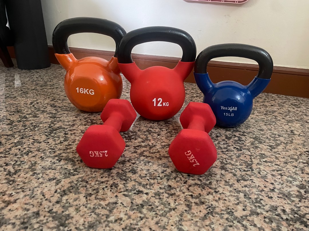 Kettlebells & Dumbbell, Sports Equipment, Exercise & Fitness, Weights