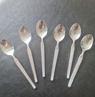 6pcs Teaspoons Stainless Steel Spoons Tea Spoon Set Teaspoon Silver Cutlery  UK